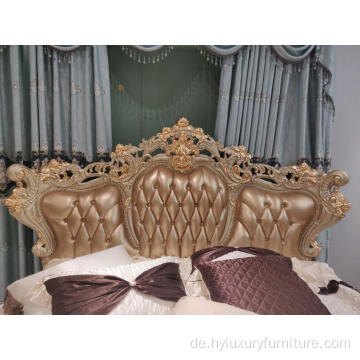 luxuriöse klassische Kingsize-Schlafzimmer-Set-Möbel